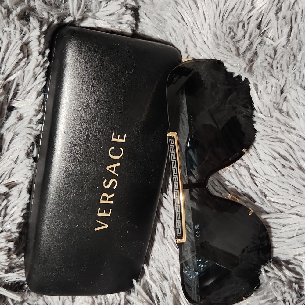 Authentic - Versace Dark Sunglasses with Gold Accents